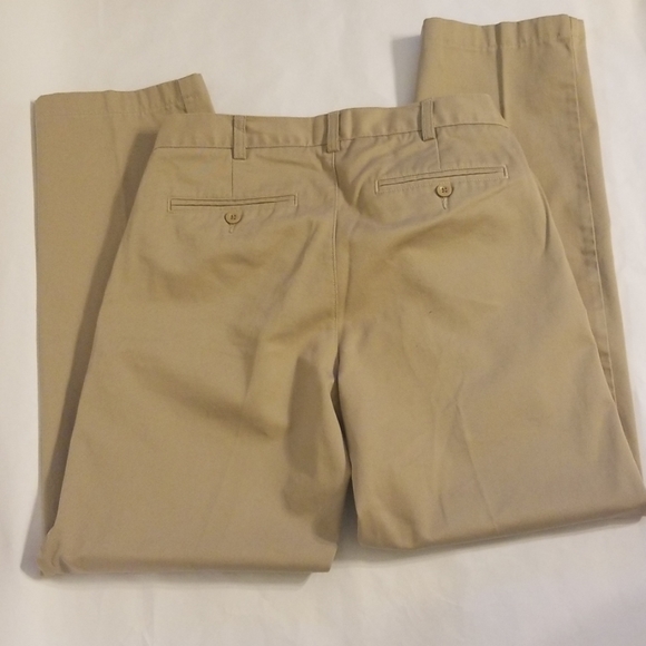Lands' End Pants Lands End Mens Cotton Straight Khaki Pants 3 W